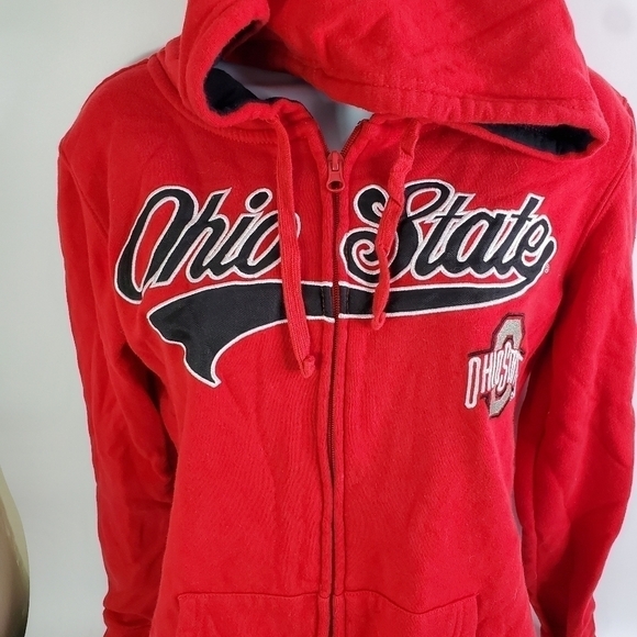Ohio State University Buckeyes NCAA Apparel Hooded Jacket Full Zip Logo Size M - Picture 5 of 9